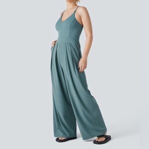 HALARA Teal Breezeful Jumpsuit